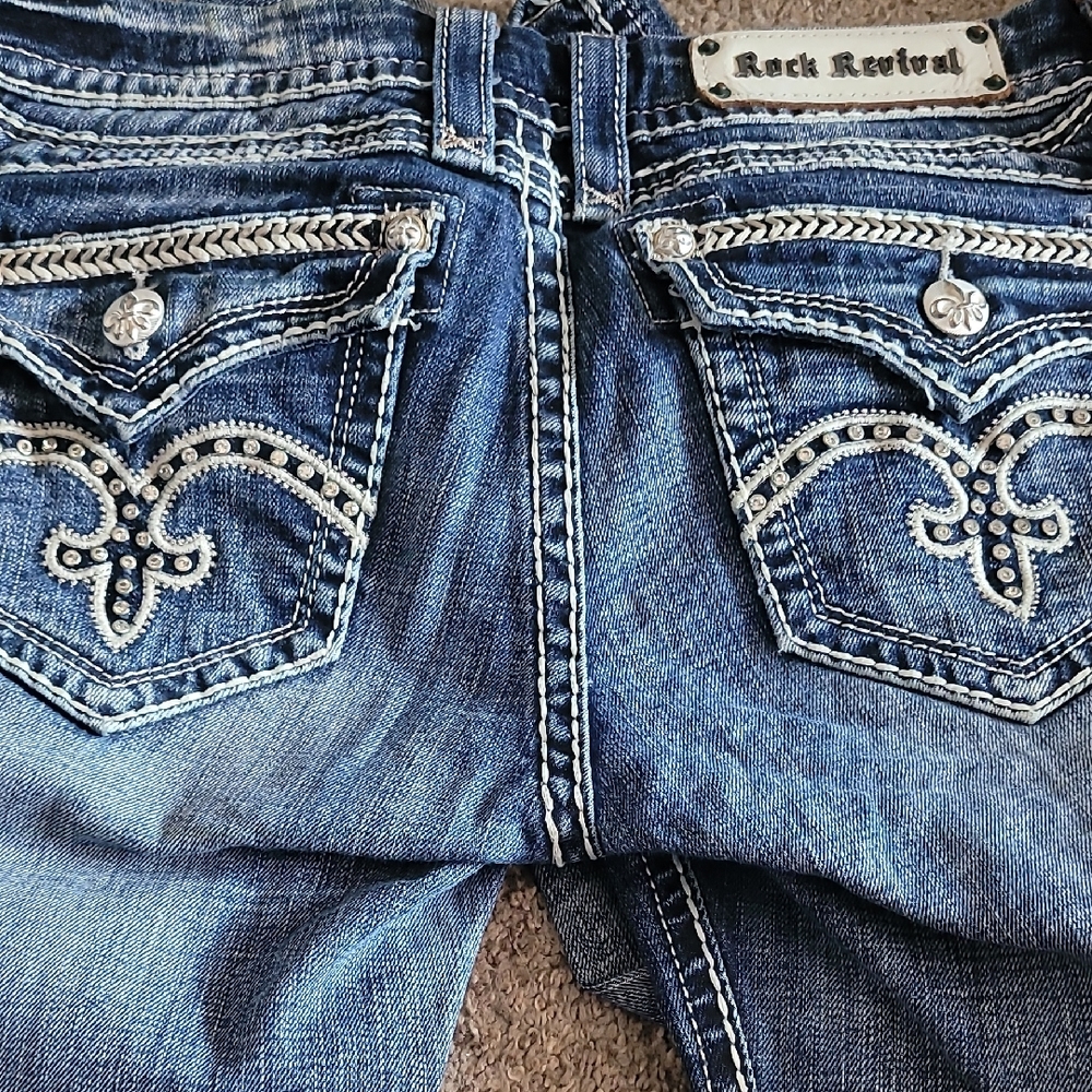 Rock Revival Women's Denim with Silver Accents